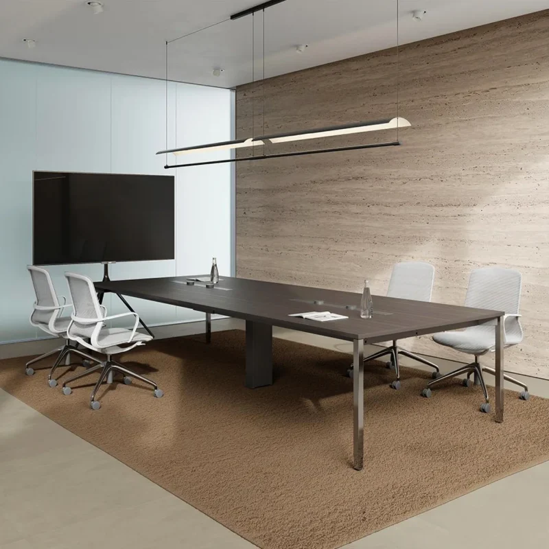 优斯-黑色台面会议桌场景